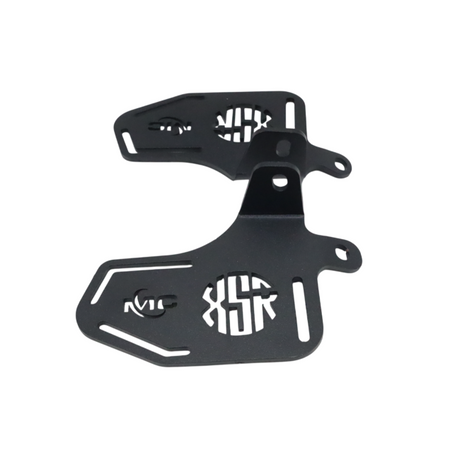 Motocare footrest installed on Yamaha XSR 155 providing rider grip and comfort