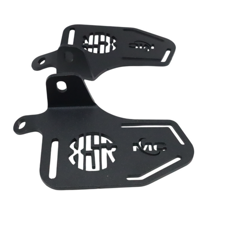 Motocare footrest installed on Yamaha XSR 155 providing rider grip and comfort