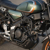 Motocare 4 slider crash guard installed on Yamaha XSR 155 providing engine and frame protection