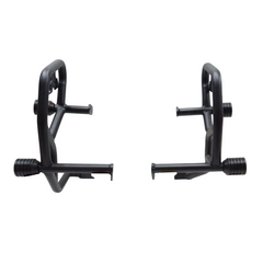 Motocare 4 slider crash guard installed on Yamaha XSR 155 providing engine and frame protection