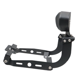 Motocare seat ring with backrest installed on Yamaha XSR 155 providing pillion support and retro styling