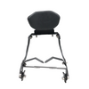 Motocare seat ring with backrest installed on Yamaha XSR 155 providing pillion support and retro styling
