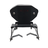 Motocare seat ring with backrest installed on Yamaha XSR 155 providing pillion support and retro styling