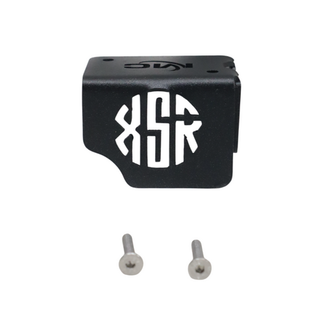 Motocare disc oil cap installed on Yamaha XSR 155 front brake fluid reservoir for protection and styling