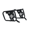 Motocare saddle stay with plate installed on Yamaha XSR 155 for saddle bag and touring luggage support
