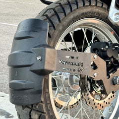 Motocare rear tyre hugger installed on Kawasaki Versys 300 motorcycle