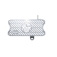 Motocare radiator guard for Yamaha XSR 155 available in silver green and red protecting the radiator from road debris