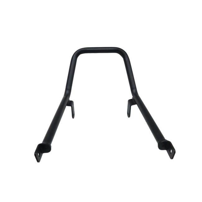 Motocare pipe seat ring installed on Yamaha XSR 155 rear frame for retro styling and tail protection