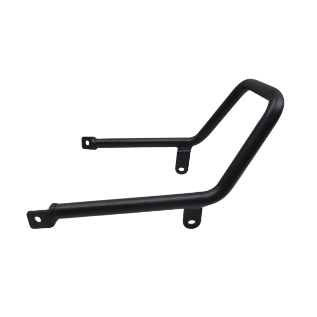 Motocare pipe seat ring installed on Yamaha XSR 155 rear frame for retro styling and tail protection