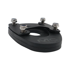 Motocare side stand extender installed on Yamaha XSR 155 kickstand for improved parking stability