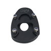 Motocare side stand extender installed on Yamaha XSR 155 kickstand for improved parking stability
