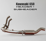 Barrel Rogue 2.0 stainless steel slip-on exhaust for Kawasaki Z650 motorcycle