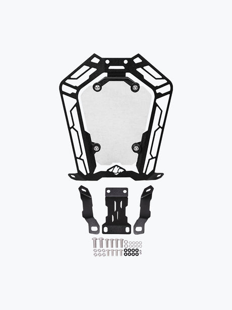 Legundary Custom KTM ADV 390 2025 Oculus Headlight Shield yellow white acrylic mild steel headlight protector guard