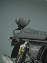 Legendary Custom Interceptor 650 backrest black mild steel pillion support