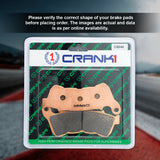 CRANK1 CB046 Sintered Front Brake Pads for Harley Davidson Roadster 2018 Cruiser Motorcycle