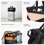 Vantora LUNA Duffle Bag 30L | Water-Resistant Travel & Gym Duffle with Shoulder Sling