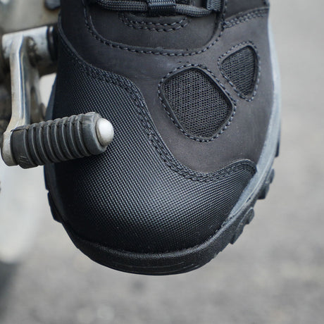 KORDA Pathfinder black motorcycle riding boots with SAS-TEC ankle protection