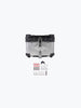 Legendary Custom Fort Knox 45L aluminium top box with backrest pad motorcycle luggage black and silver