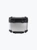 Legendary Custom Fort Knox 45L aluminium top box with backrest pad motorcycle luggage black and silver