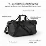 Vantora LUNA Duffle Bag 30L | Water-Resistant Travel & Gym Duffle with Shoulder Sling