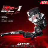 RCB RS-1 17mm LH forged master brake pump with carbon lever 01BP030T