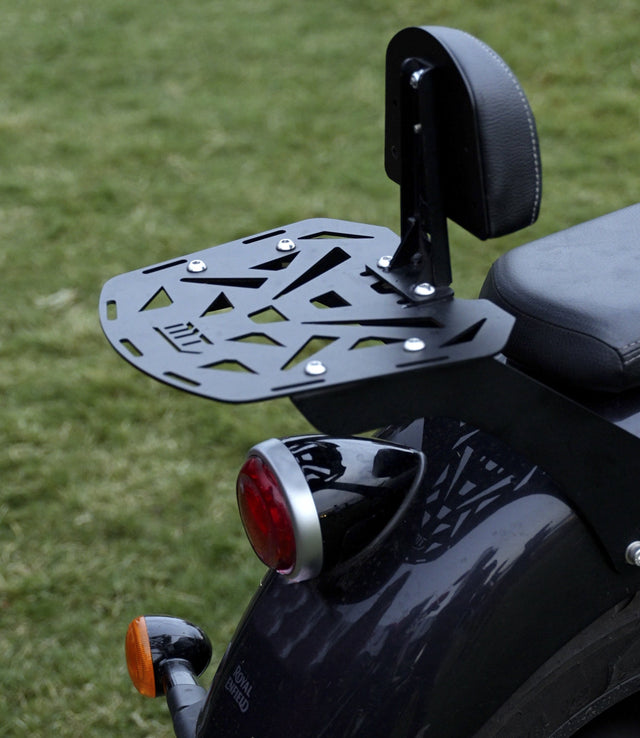 Moto Torque heavy duty back carrier for Royal Enfield Super Meteor 650 touring luggage support accessory