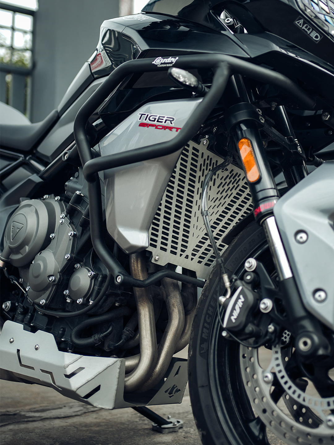Legundary Custom Vector Radiator Grill Triumph Tiger 660 Aluminium Silver Radiator Guard