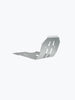 Legundary Custom Combat Bash Plate for Royal Enfield Super Meteor 650 silver aluminium engine protection