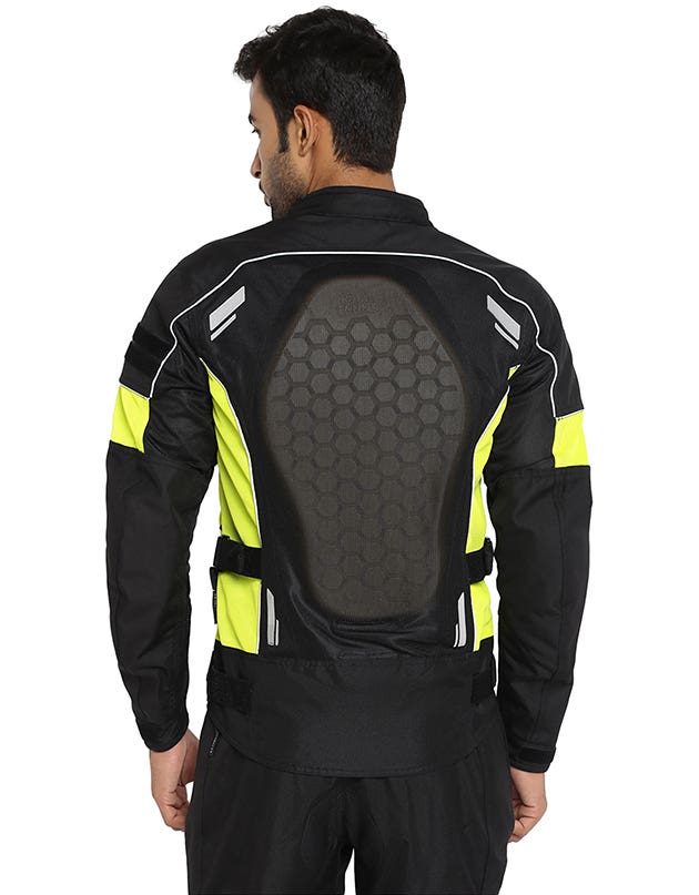 Royal Enfield Streetwind Pro Class A Riding Jacket in Black and Orange