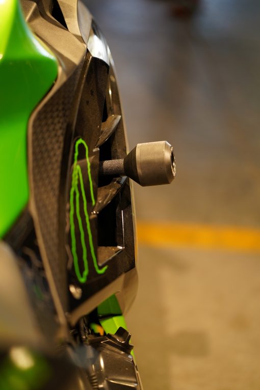 Hyperrider Frame Sliders for Kawasaki Ninja 300 Frame and Fairing Protection