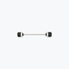 Legundary Custom BMW F900GS rotex front wheel slider pair aluminium black silver axle protector