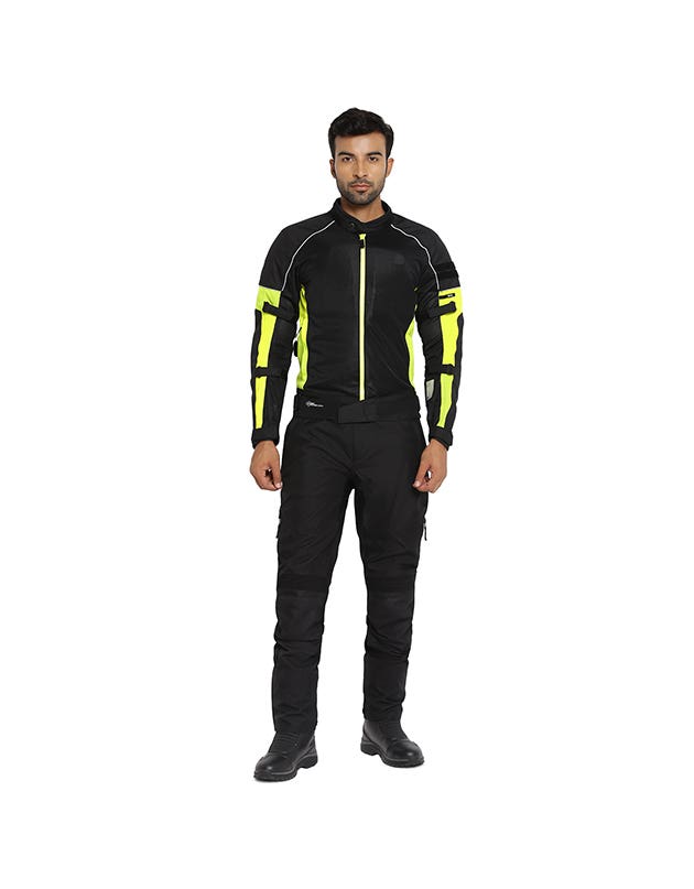 Royal Enfield Streetwind Pro Class A Riding Jacket in Black and Orange