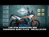 Legundary Custom KTM ADV 890 Vambrace Bash Plate Silver aluminium engine sump guard skid plate