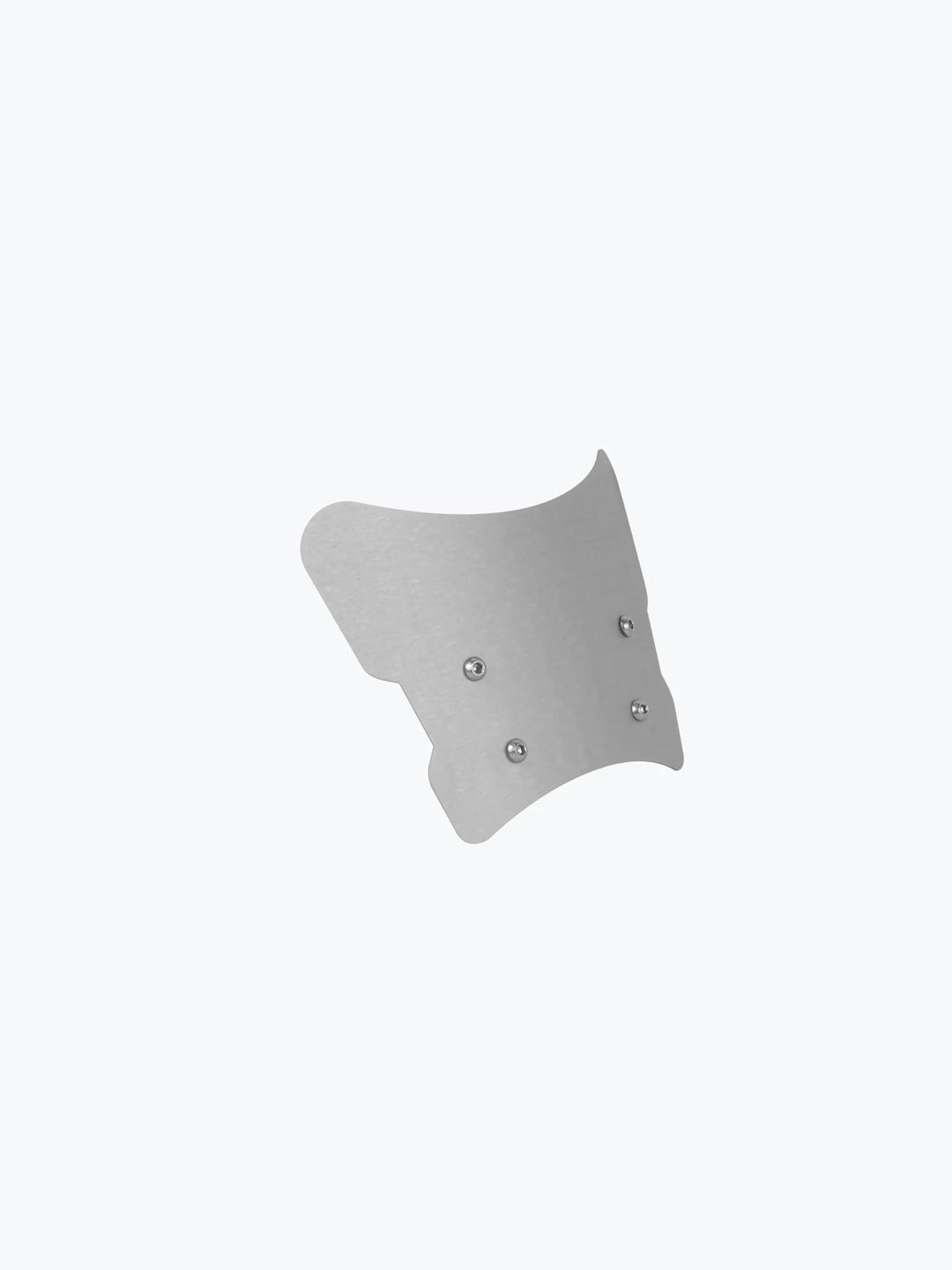Legundary Zephyr metal visor with number plate stay installed on Hero Mavrick 440 front