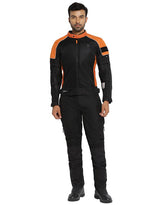 Royal Enfield Streetwind Pro Class A Riding Jacket in Black and Orange
