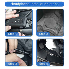 EJEAS V6 Pro Plus Bluetooth helmet intercom with 800m range DSP noise cancellation Bluetooth 5.1 IP67 waterproof motorcycle communication system