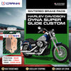 CRANK1 Sintered Rear Brake Pads CB854 For Harley Davidson Dyna Super Glide Custom