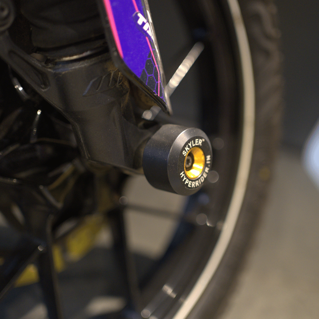 Hyperrider Front Fork Slider for KTM Adventure 250 and 390 Front Axle Crash Protection