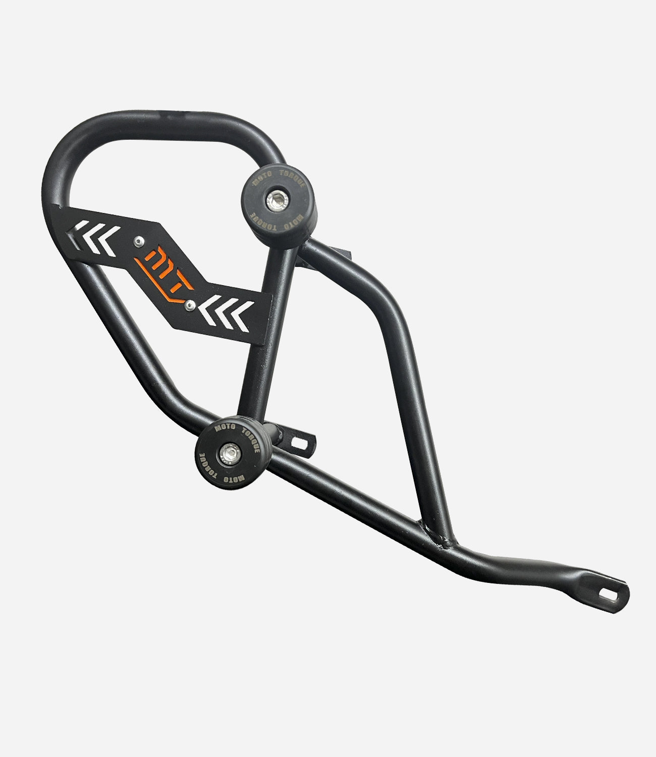 Mototorque STORM crash guard KTM Duke 390 mild steel engine protection with sliders