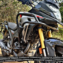 Hyperrider Crash Guard with Universal Grab Slider for Honda CB200X and NX200