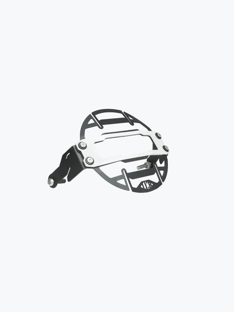 Legundary Custom Cosmic Headlight Grill for Royal Enfield Super Meteor 650 black mild steel aluminium front protection