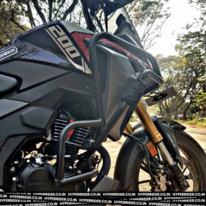 Hyperrider Crash Guard with Universal Grab Slider for Honda CB200X and NX200