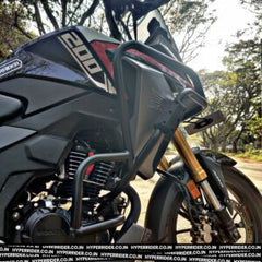 Hyperrider Crash Guard with Universal Grab Slider for Honda CB200X and NX200