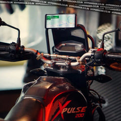 Hyperrider Hero Xpulse 200 BS4 BS6 Headlight Grill GPS Mount with GoPro Mount
