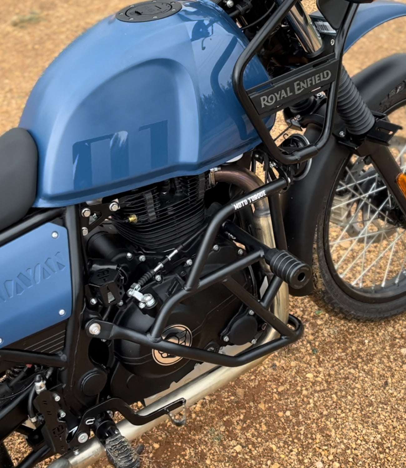 Mototorque Guardian crash guard Royal Enfield Himalayan heavy duty engine protection