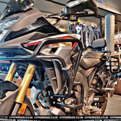 Hyperrider Crash Guard with Universal Grab Slider for Honda CB200X and NX200