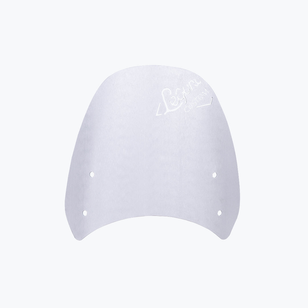 Legundary Custom Zephyr visor for Triumph Scrambler 400 X silver aluminium windshield flyscreen
