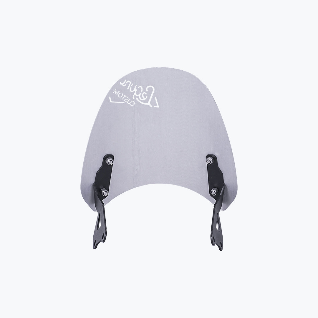 Legundary Custom Zephyr visor for Triumph Scrambler 400 X silver aluminium windshield flyscreen