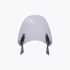 Legundary Custom Zephyr visor for Triumph Scrambler 400 X silver aluminium windshield flyscreen