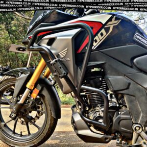 Hyperrider Crash Guard with Universal Grab Slider for Honda CB200X and NX200